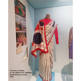 Eachaneri Abstract Block Printed Saree