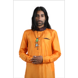 Bespoke Kurta & Chooridar with Contrast Accents