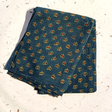 3 m Lotus Bud Ajrakh Fabric (Cotton)
