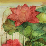 Pappu Bardhan : Lotus Landscape 3-4 (Diptych)