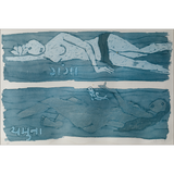 M.F Hussain: Untitled (Ganga-Jamuna)