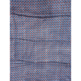 3 m Art Deco Ajrakh Modal Fabric - Blue-Red