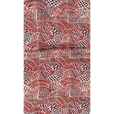 3 m Abstract Motif Ajrakh Modal Fabric - Red