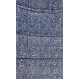 3 m Abstract Motif Ajrakh Modal Fabric - Blue