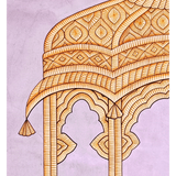 Circular Pichvai: Phool Mandali Pavilion
