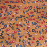 Lotus-Fish Kalamkari Blouse Piece