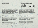 Himanshu Verma's Holi 2023 Invites