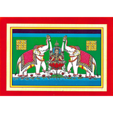 Gaja-Lakshmi Print Triptych (Framed)