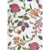 Floral Chintz Lattice: Hand-block Printed Fabric (Sanganeri)