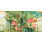 Pappu Bardhan : Lotus Landscape 11-12: Airavata (Diptych)