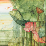 Pappu Bardhan : Lotus Landscape 11-12: Airavata (Diptych)