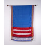 Blue Cotton-Silk Cotton Ilkal Saree