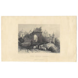 Delhi, Ancient Gateway (1856 engraving)