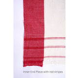 GO SLOW Jamdani Lal-Paad Saree