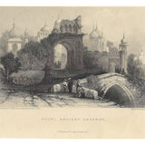 Delhi, Ancient Gateway (1856 engraving)