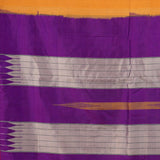 Yellow-Purple Cotton-Silk Ilkal Saree