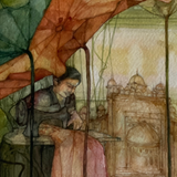 Pappu Bardhan : Lotus Landscape 21: Agra Architecture