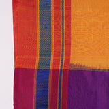 Yellow-Purple Cotton-Silk Ilkal Saree