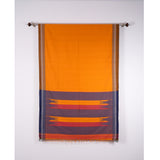 Yellow-Purple Cotton Ilkal Saree