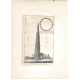 Qutab Minar - 1790s engraving with book chapter