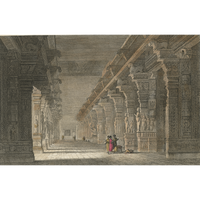 William Daniell : The Choultry of Tremal Naig at Madura