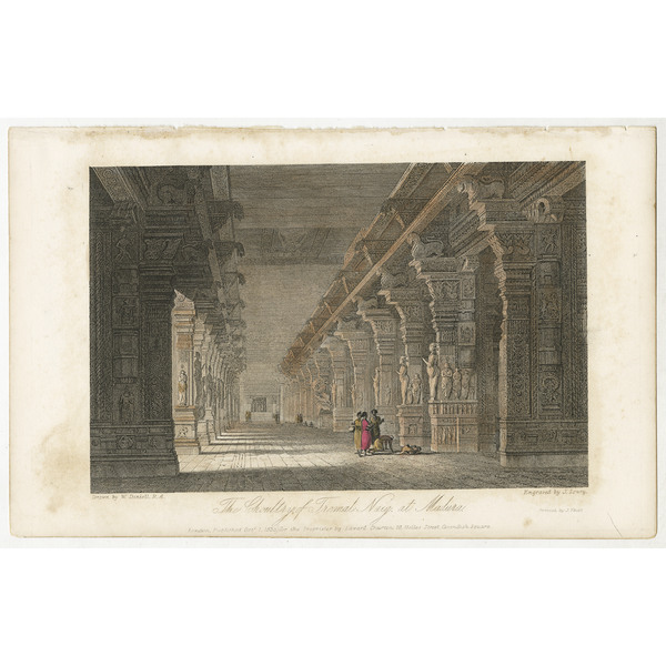 William Daniell : The Choultry of Tremal Naig at Madura
