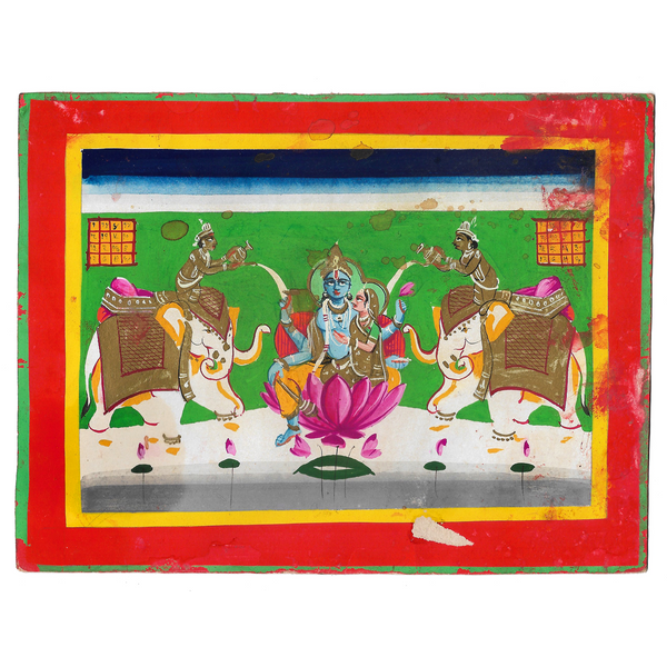 Vintage Gaja-Lakshmi Painting 6