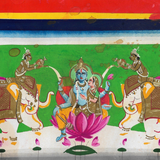 Vintage Gaja-Lakshmi Painting 6