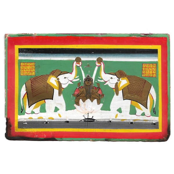 Vintage Gaja-Lakshmi Painting 7