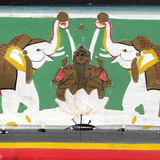 Vintage Gaja-Lakshmi Painting 7