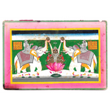 Vintage Gaja-Lakshmi Painting 8