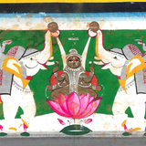 Vintage Gaja-Lakshmi Painting 8