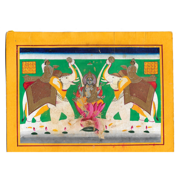 Vintage Gaja-Lakshmi Painting 2