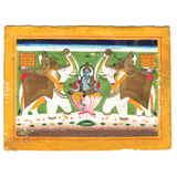 Vintage Gaja-Lakshmi Painting 3