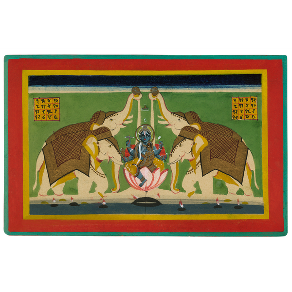 Vintage Gaja-Lakshmi Painting 1