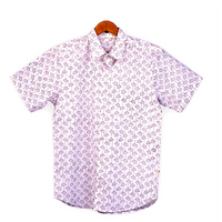 Lotus Jaal Pink (Half Sleeves Men's Shirt)