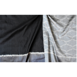 Pankaja Sethi: Jaali Black-Gray Ikat Saree