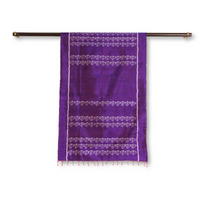 Silk Ikat Conch Stole (Purple)