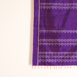 Silk Ikat Conch Stole (Purple)