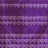 Silk Ikat Conch Stole (Purple)