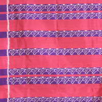 Silk Ikat Conch Stole (Magenta-Purple)