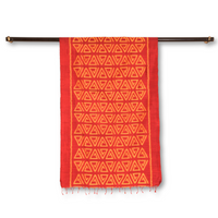 Silk Ikat Africa Red-Yellow Stole