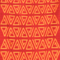 Silk Ikat Africa Red-Yellow Stole