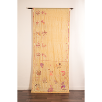 Flower Jar Kantha Saree