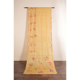 Flower Jar Kantha Saree