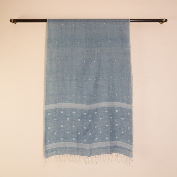 Jamdani Stole (Blue)