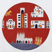 Circular Pichvai: Nathdwara: Gates of the Lord