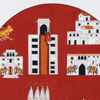 Circular Pichvai: Nathdwara: Gates of the Lord