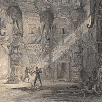 Temple of Genesa, Benares (Engraving)