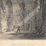 Temple of Genesa, Benares (Engraving)